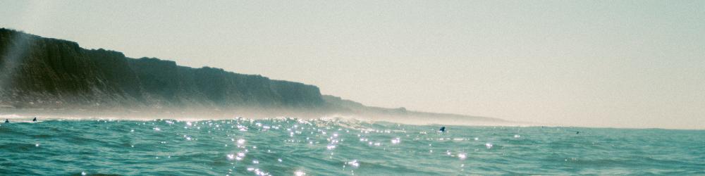 A view from the ocean in southern California looking at the cliffs. A view from the ocean in southern California looking at the cliffs.